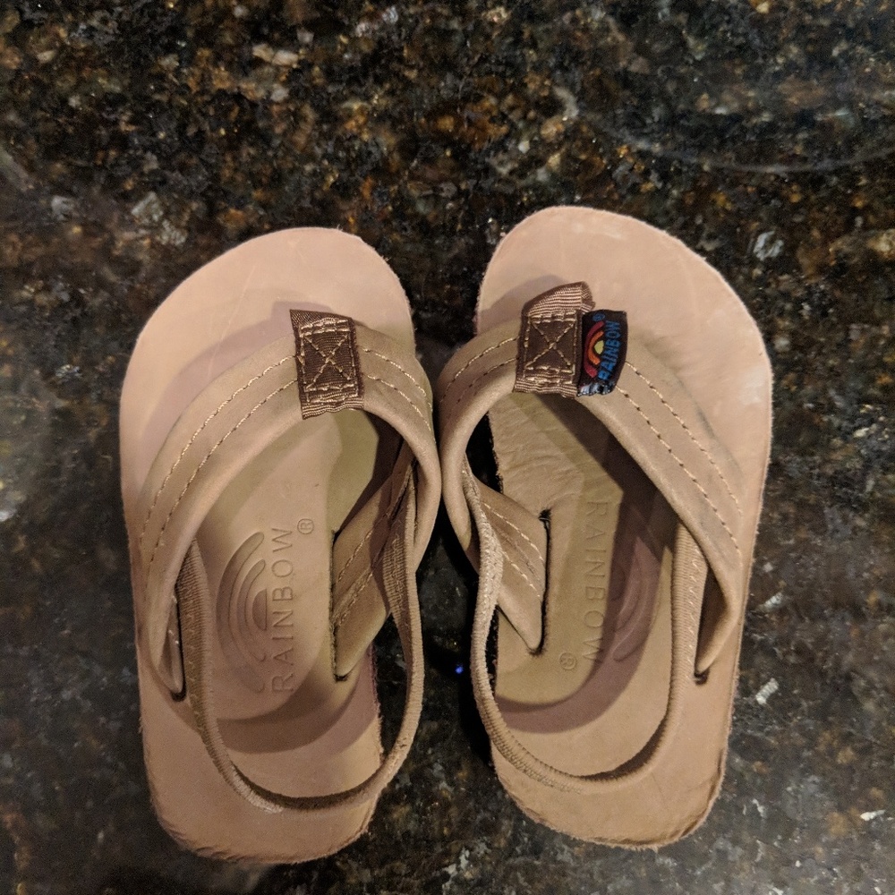 Baby rainbow sandals, size 3/4